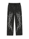 fanideaz Mens  Acidwash Cotton Baggy Trackpant for Men