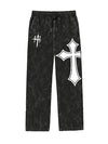 fanideaz Mens  Acidwash Cotton Baggy Trackpant for Men