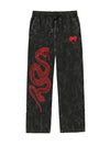 fanideaz Mens  Acidwash Cotton Baggy Trackpant for Men