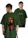 fanideaz mens Oversize tshirt drop shoulder  Black Pearl
