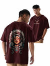 fanideaz mens Oversize tshirt drop shoulder  Native america