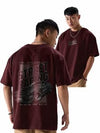 fanideaz mens Oversize tshirt drop shoulder  Street Racing
