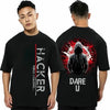 fanideaz mens Oversize tshirt drop shoulder Hacker