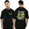 fanideaz mens Oversize tshirt drop shoulder  Fake Smile