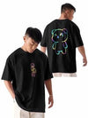 fanideaz mens Oversize tshirt drop shoulder Teddy