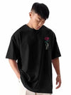 fanideaz mens Oversize tshirt drop shoulder Rose