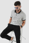 Fanideaz Men’s Cotton Half Sleeve Striped Polo T-Shirts