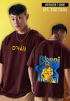 MS Dhoni IPL Limited Edition Oversized Tee – Unisex | Cotton | Fanideaz Exclusive 💛🏏💥