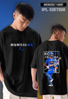 Rohit Sharma IPL Limited Edition Oversized Tee – Unisex | Cotton | Fanideaz Exclusive 💙🏏💥
