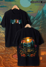 Load image into Gallery viewer, fanideaz Mens Half Sleeve Oversized Explore Printed Cotton Tshirt
