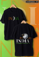 Load image into Gallery viewer, fanideaz Mens Half Sleeve Oversized ISRO Printed Cotton Tshirt
