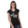 fanideaz Cotton Mr Mrs Printed Couple T Shirt